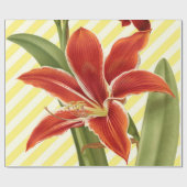 Vintage Amaryllis Cadeaupapier (Vlak)