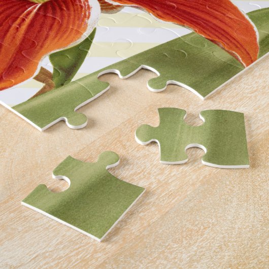 Vintage Amaryllis Legpuzzel (Zijkant)