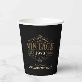Vintage Ambacht Thema Voor Elke Leeftijd Papieren Bekers