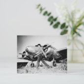 Vintage Amelia Earhart Foto Briefkaart (Staand voorkant)