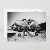 Vintage Amelia Earhart Foto Briefkaart (Voorkant / Achterkant)
