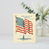 Vintage American Flag Statue of Liberty Blank Briefkaart (Staand voorkant)