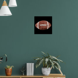 Vintage American Football Watercolor Kunst Poster