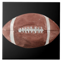 Vintage American Football Watercolor Kunst Tegeltje