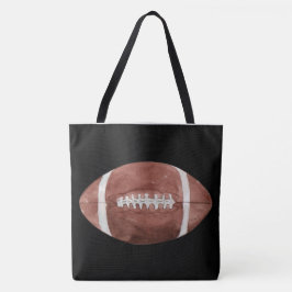 Vintage American Football Watercolor Kunst Tote Bag