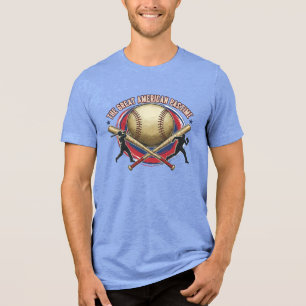 Vintage American Pastime Baseball Tri-Blend T-shir Shirt