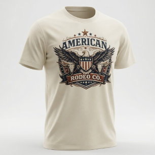 Vintage American Rodeo Co Patriottisch T-shirt