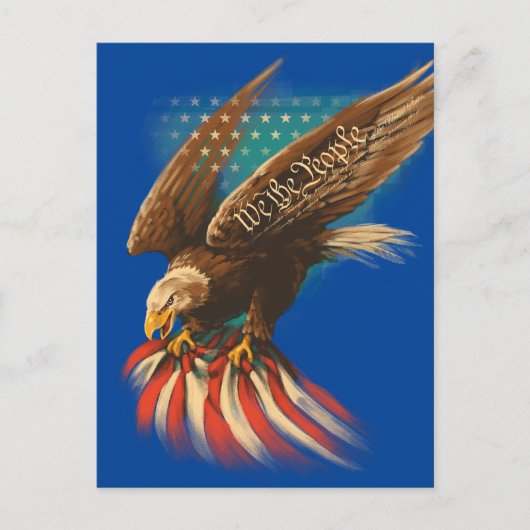 Vintage Americana Briefkaart (Voorkant)