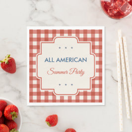 Vintage Americana Patriottische Feestservetten Servet