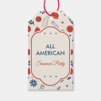 Vintage Americana Patriottische Gift Tag Cadeaulabel