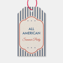 Vintage Americana Patriottische Gift Tag Cadeaulabel