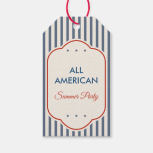 Vintage Americana Patriottische Gift Tag Cadeaulabel
