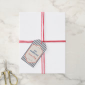 Vintage Americana Patriottische Gift Tag Cadeaulabel (Met Touw)
