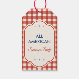 Vintage Americana Patriottische Gift Tag Cadeaulabel