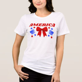 Vintage Americana Rode Gingham Strik Tri-Blend Shirt