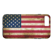 Vintage Americana Vlag Case-Mate iPhone Case (Achterkant (Horizontaal))
