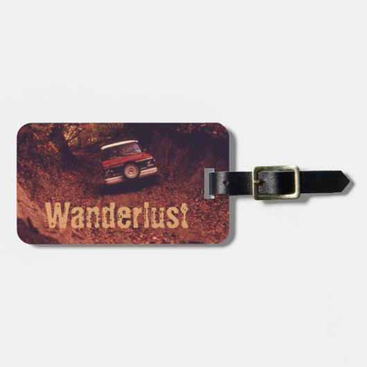 Vintage Americana Wanderlust Bagagelabel (Voorkant horizontaal)