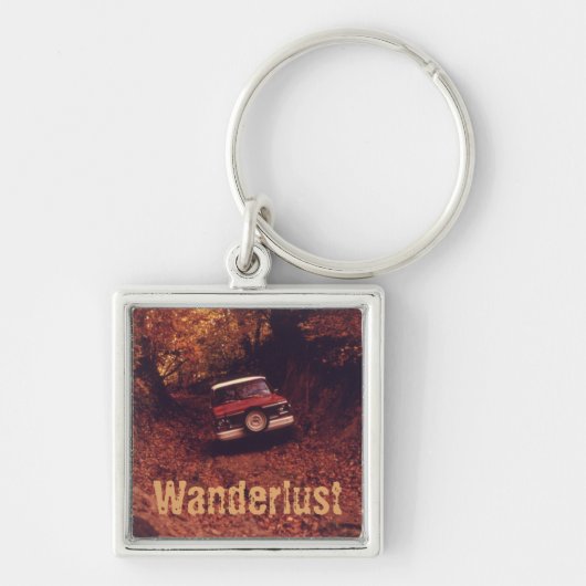 Vintage Americana Wanderlust Sleutelhanger (Voorkant)