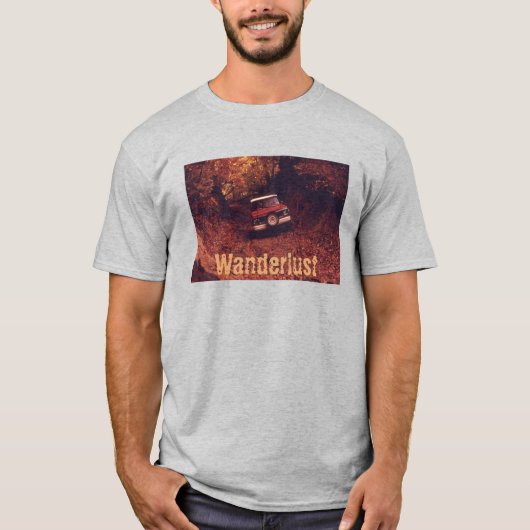 Vintage Americana Wanderlust T-shirt (Voorkant)