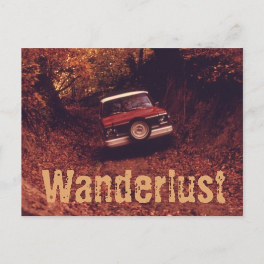 Vintage Americana Zwerversdrift Briefkaart (Voorkant)