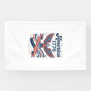 Vintage Amerika 1776 Adelaar Patriottisch Shirt On Spandoek