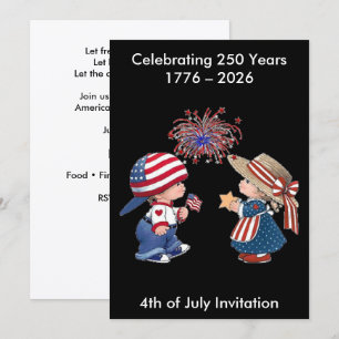 Vintage Amerika Gefeliciteerd met je 250e verjaard Kaart