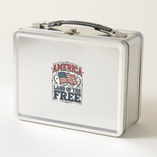 Vintage Amerika Land Van De Vrijheid Patriottisch (Voorkant)