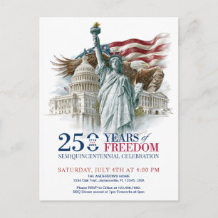Vintage Amerika Semiquincentennial VS 250 Uitnodig Briefkaart