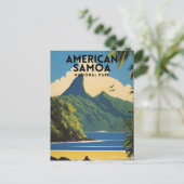 Vintage Amerikaans-Samoa Nationaal Park Briefkaart (Staand voorkant)