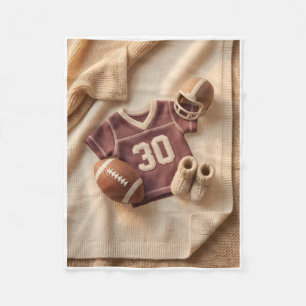 Vintage Amerikaans Voetbalshirt Nummer Dertig Flee Fleece Deken
