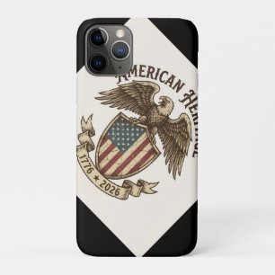 Vintage Amerikaanse Adelaar Schild 2026 Semiquince Case-Mate iPhone Case