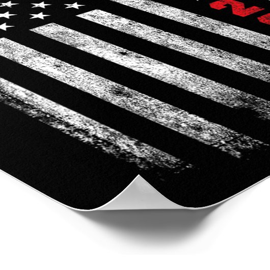 vintage Amerikaanse vlag 2020 Poster (Hoek)