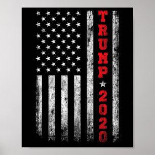 vintage Amerikaanse vlag 2020 Poster