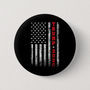 vintage Amerikaanse vlag 2020 Ronde Button 5,7 Cm