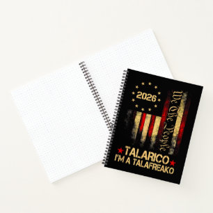 Vintage Amerikaanse vlag 2026 Patriottische politi Notitieboek