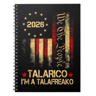 Vintage Amerikaanse vlag 2026 Patriottische politi Notitieboek