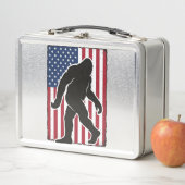 Vintage Amerikaanse Vlag Bigfoot Silhouet Vector A (In situ)