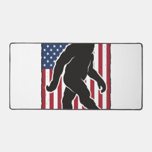 Vintage Amerikaanse Vlag Bigfoot Silhouet Vector A Bureaumat