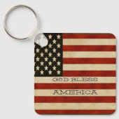 Vintage Amerikaanse Vlag CADOS Sleutelhanger (Voorkant)
