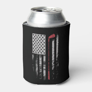 Vintage Amerikaanse Vlag Golfclub Cadeau Golfer  Blikjeskoeler
