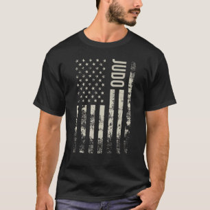 Vintage Amerikaanse Vlag Judo T-shirt