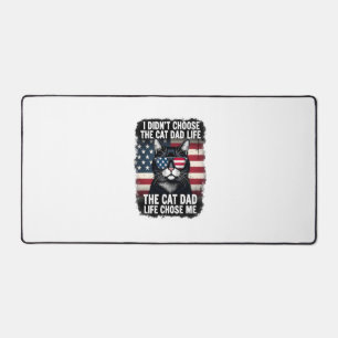 Vintage Amerikaanse Vlag Kat Vader Vaderdag Kitten Bureaumat