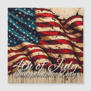 Vintage Amerikaanse vlag kunst voor 4 juli