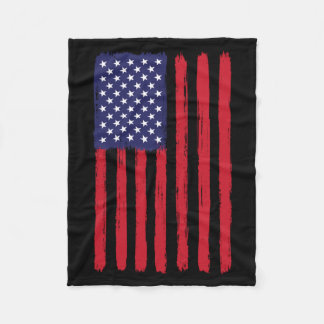Vintage Amerikaanse vlag Memorial Day veteranen Fleece Deken