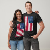 Vintage Amerikaanse vlag met distressed-effect T-shirt (Unisex)