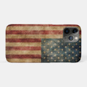 Vintage Amerikaanse Vlag OtterBox iPhone HOES (Achterkant (horizontaal))