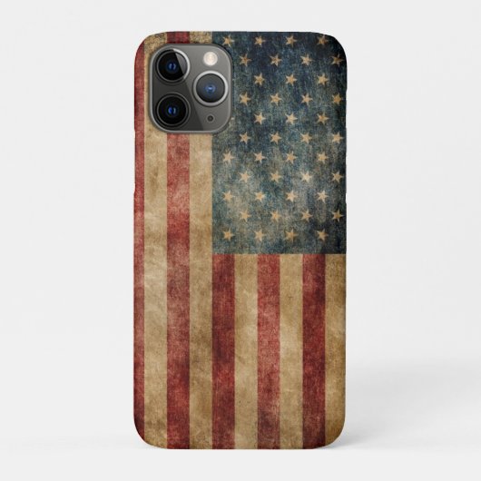 Vintage Amerikaanse Vlag OtterBox iPhone HOES (Achterkant)