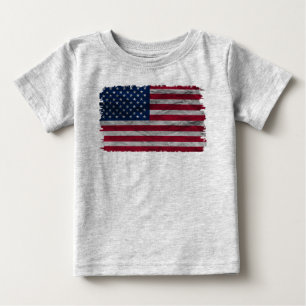 Vintage Amerikaanse Vlag Peuter Jersey T-Shirt