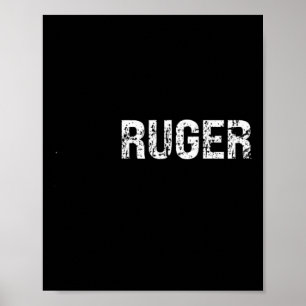 Vintage Amerikaanse Vlag Retro Ruger Usa Familie W Poster