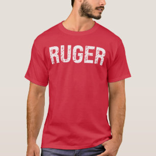 Vintage Amerikaanse Vlag Retro Ruger USA Family Ma T-shirt